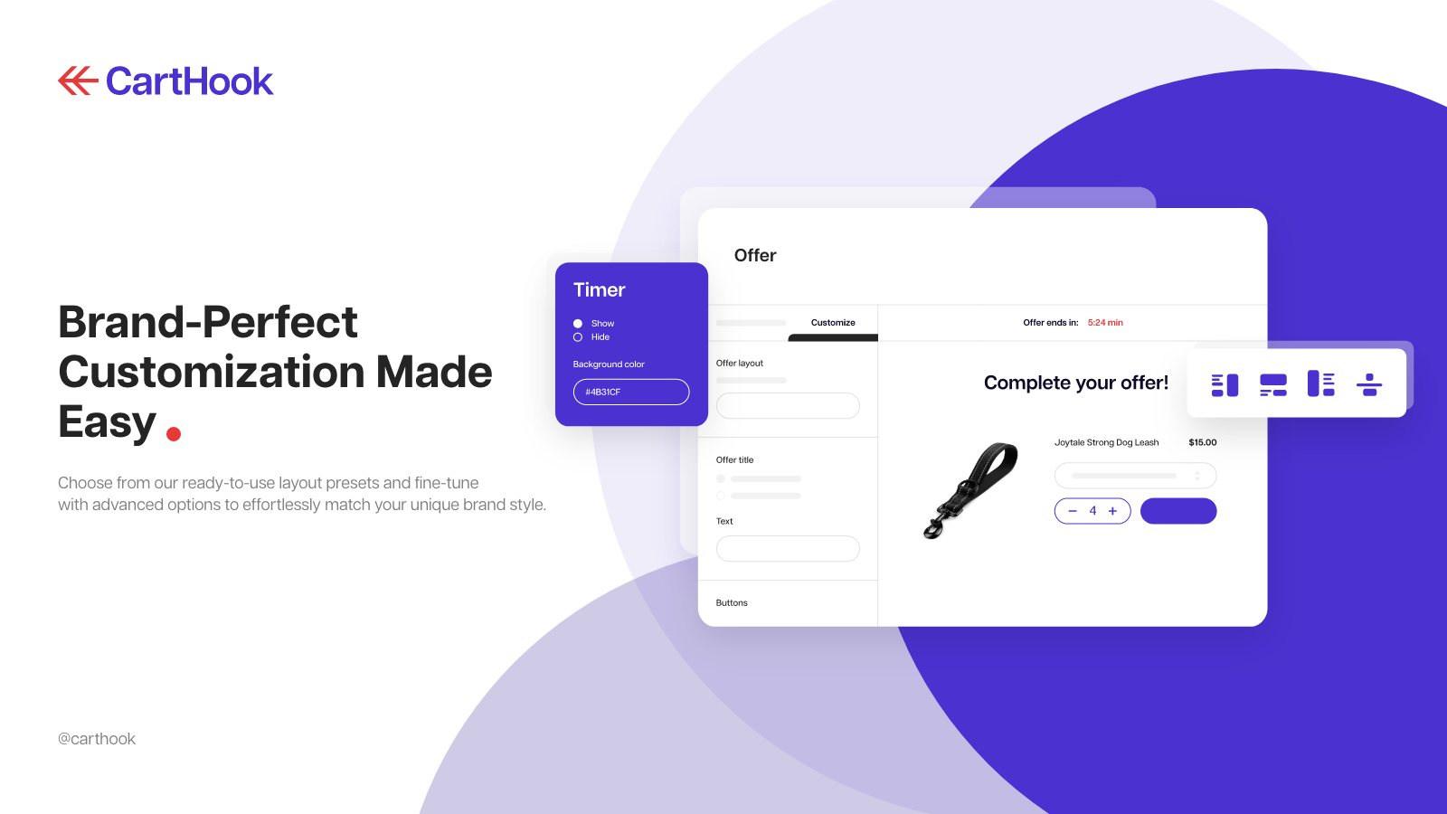 CartHook Shopify upsell integration